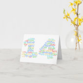 Geburtskarte B Karte (Gelbe Blume)