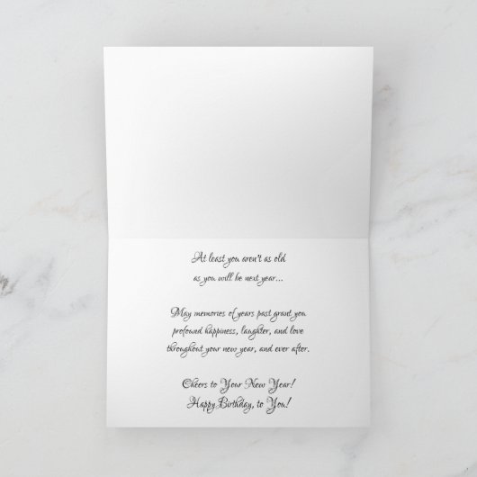 Geburtskarte "Black & White Wagon Wheel" Karte (Innenseite)