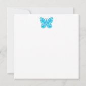 Geburtskarte Blume und Gem Dezember Teacup Card Einladung (Rückseite)