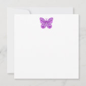 Geburtskarte Blume und Teacup-Karte von Gem Februa Einladung (Rückseite)