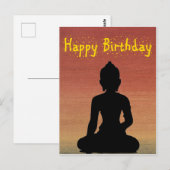 Geburtskarte_Buddha2 Postkarte (Vorne/Hinten)