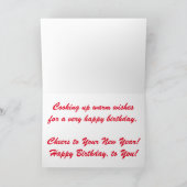 Geburtskarte "Charcoal Grill" Karte (Innenseite)