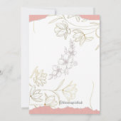 Geburtskarte Dankeskarte (Rückseite)