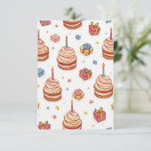 Geburtskarte Dankeskarte (Stehend Vorderseite)