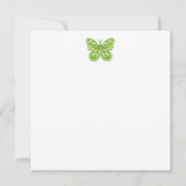 Geburtskarte der Blume und der August-Geburtskarte Einladung (Rückseite)