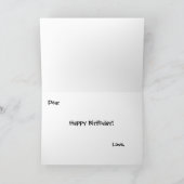 Geburtskarte der Ente (oder eines Ereignisses) Karte (Innenseite)