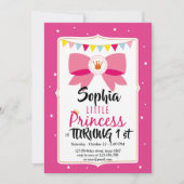 Geburtskarte der kleinen Prinzessin Einladung (Vorderseite)