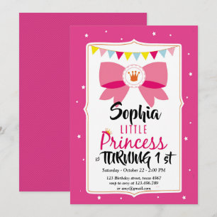 Geburtskarte der kleinen Prinzessin Einladung