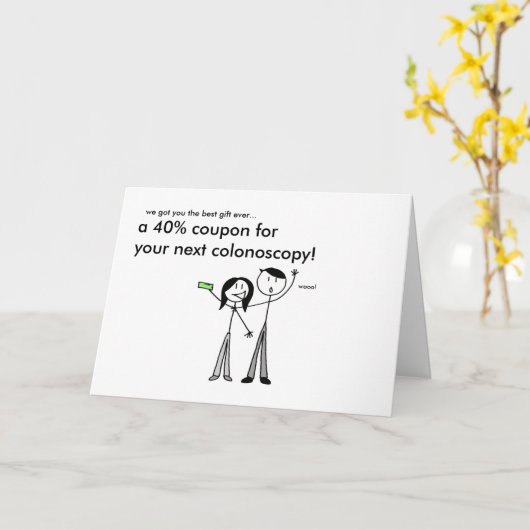 Geburtskarte der Koloskopie Karte (Gelbe Blume)