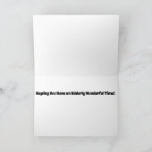 Geburtskarte der Kuh - Bauernreihe - Faltkarte Feiertagskarte (Innenseite)