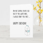 Geburtskarte der Milch Karte (Gelbe Blume)