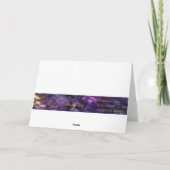 Geburtskarte der Mutter Karte (Rückseite)