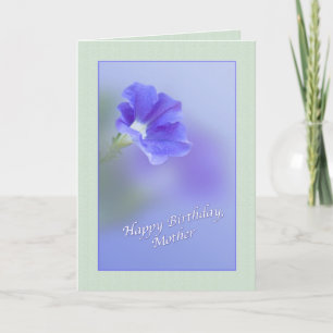 Geburtskarte der Mutter mit Petunia Karte