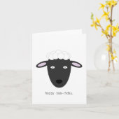 Geburtskarte der Schafe Karte (Gelbe Blume)