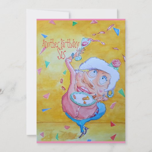 Geburtskarte der Schwester Dankeskarte (Vorderseite)