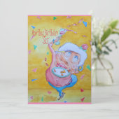 Geburtskarte der Schwester Dankeskarte (Stehend Vorderseite)