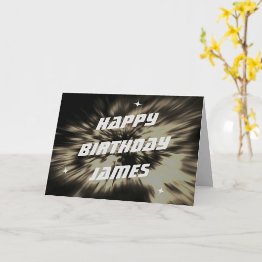 Geburtskarte der Sternexplosion Karte (Gelbe Blume)