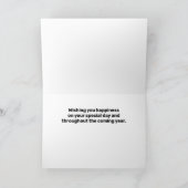 Geburtskarte der Verkehrsingenieurliga Dankeskarte (Innenseite)