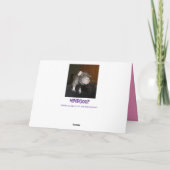 Geburtskarte der weißen Dumbo-Ratte Karte (Rückseite)