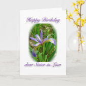 Geburtskarte der Wilden Flagge Karte (Gelbe Blume)