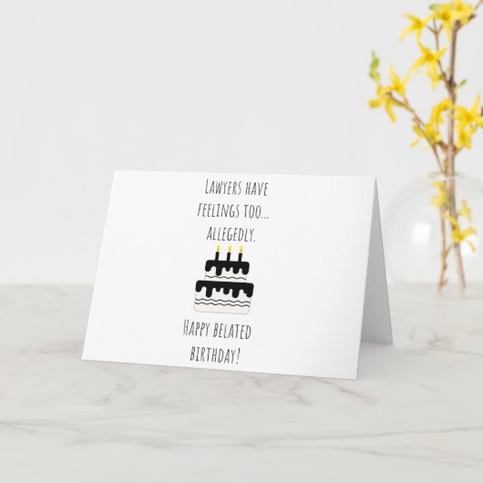 Geburtskarte des Anwalts Karte (Gelbe Blume)