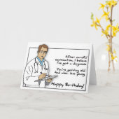 Geburtskarte des Arztes Karte (Gelbe Blume)