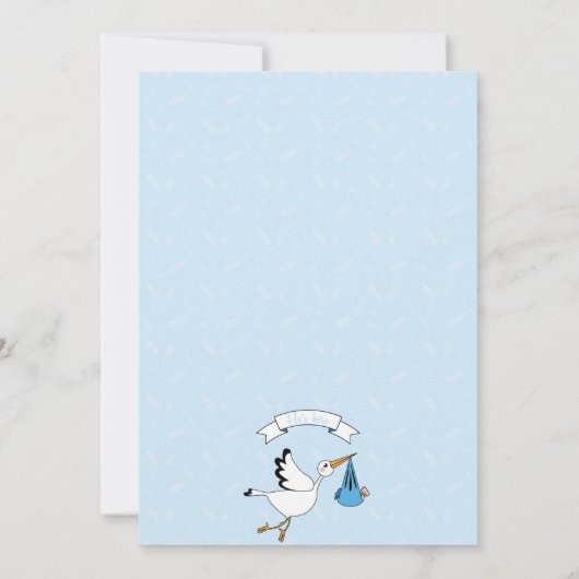 Geburtskarte des Babys Ankündigung (Rückseite)