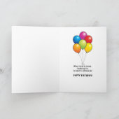 Geburtskarte des Bruders mit Sandhill Crane Bird Karte (Innenseite)