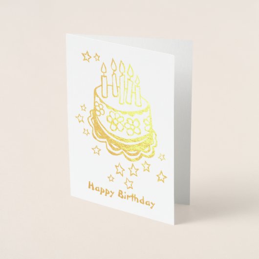 Geburtskarte des Cake Foil Folienkarte (Vorderseite)