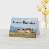 Geburtskarte des Fischereifahrzeugs Karte (Gelbe Blume)