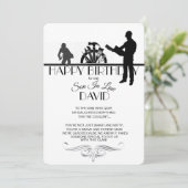 Geburtskarte des Generalunternehmers (Stehend Vorderseite)