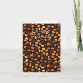Geburtskarte des Herbstes Karte (Vorderseite)