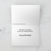 Geburtskarte des Hundes Karte (Innenseite)