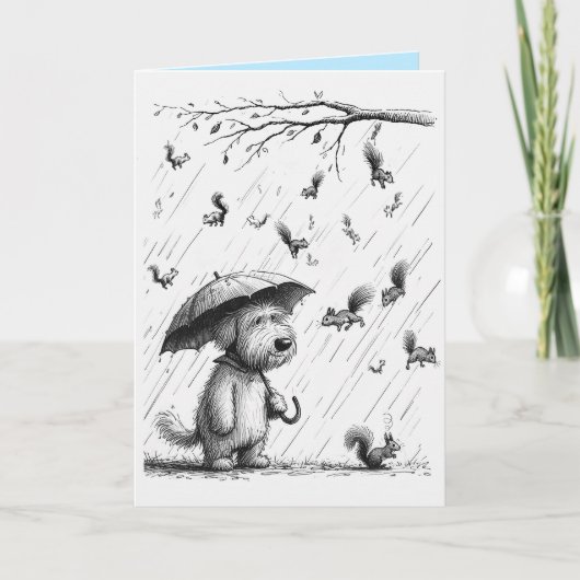 Geburtskarte des Hundes Karte (Vorderseite)