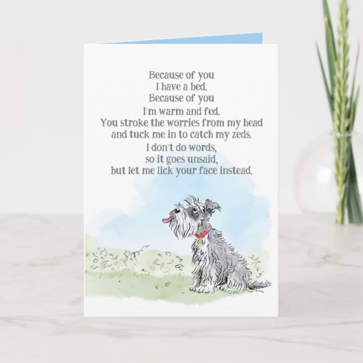 Geburtskarte des Hundes Karte (Vorderseite)