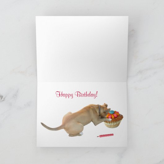 Geburtskarte des Hundes Karte (Innenseite)