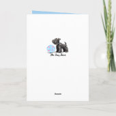 Geburtskarte des Hundes Karte (Rückseite)