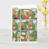 Geburtskarte des Kaninchens Karte (Gelbe Blume)