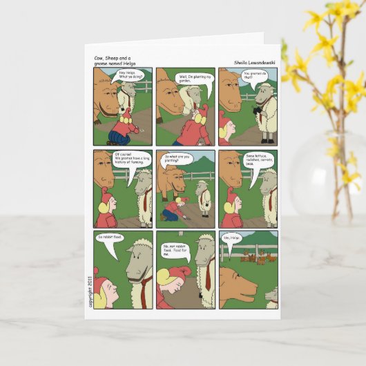 Geburtskarte des Kaninchens Karte (Gelbe Blume)