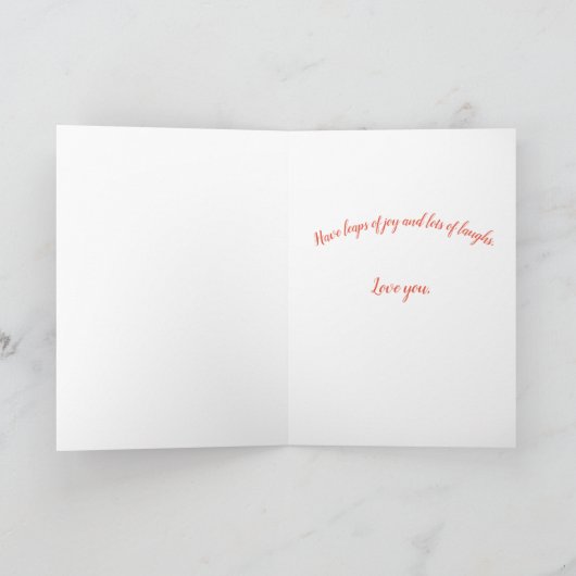 Geburtskarte des Kindes Karte (Innenseite)