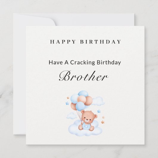 Geburtskarte des kleinen Bruders Einladung (Vorderseite)