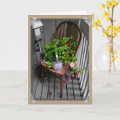 Geburtskarte des Landeschefs Karte (Gelbe Blume)