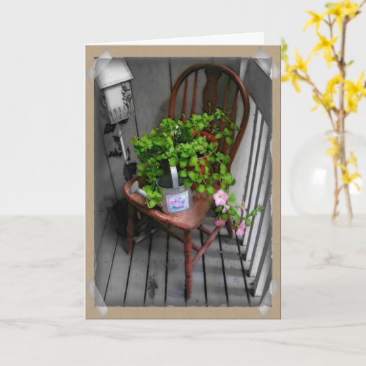 Geburtskarte des Landeschefs Karte (Gelbe Blume)