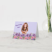 Geburtskarte des Mädchens Personalisierter Name Karte (Vorderseite)