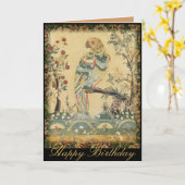 Geburtskarte des Mannes/der Frau Karte (Gelbe Blume)