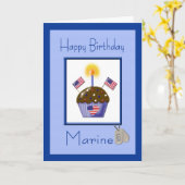 Geburtskarte des Militärschiffes Karte (Gelbe Blume)