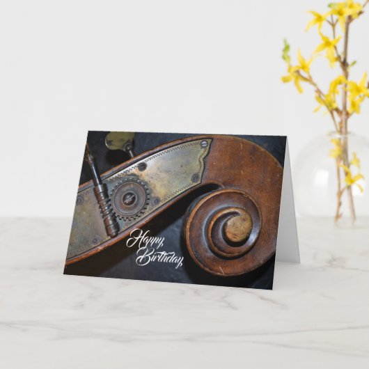 Geburtskarte des Musikinstruments Karte (Gelbe Blume)