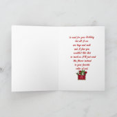 Geburtskarte des nördlichen Kardinals Karte (Innenseite)