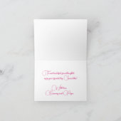 Geburtskarte des personalisierten Mädchens Karte (Innenseite)