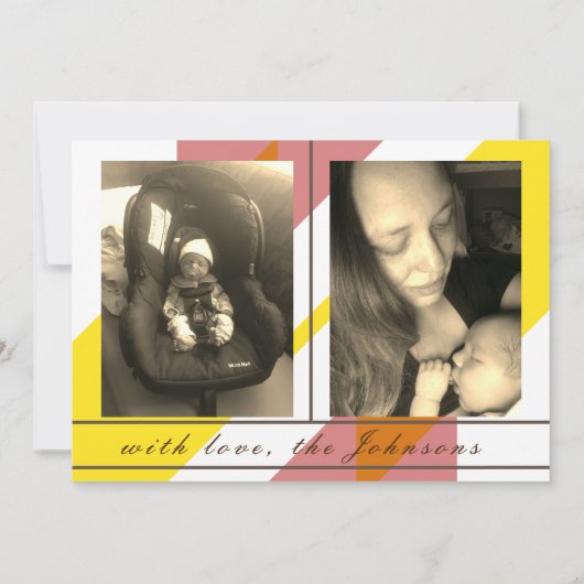 Geburtskarte des Retro Classic Car (Rückseite)